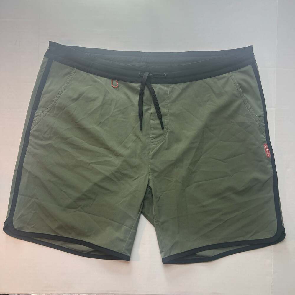 KETL Mtn Alpine Dip-N-More 7 inch Boardshorts in Green, Size XXL